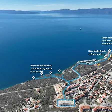 Kostrena Hills Overlooking Kvarner Bay Apartmán Urinj